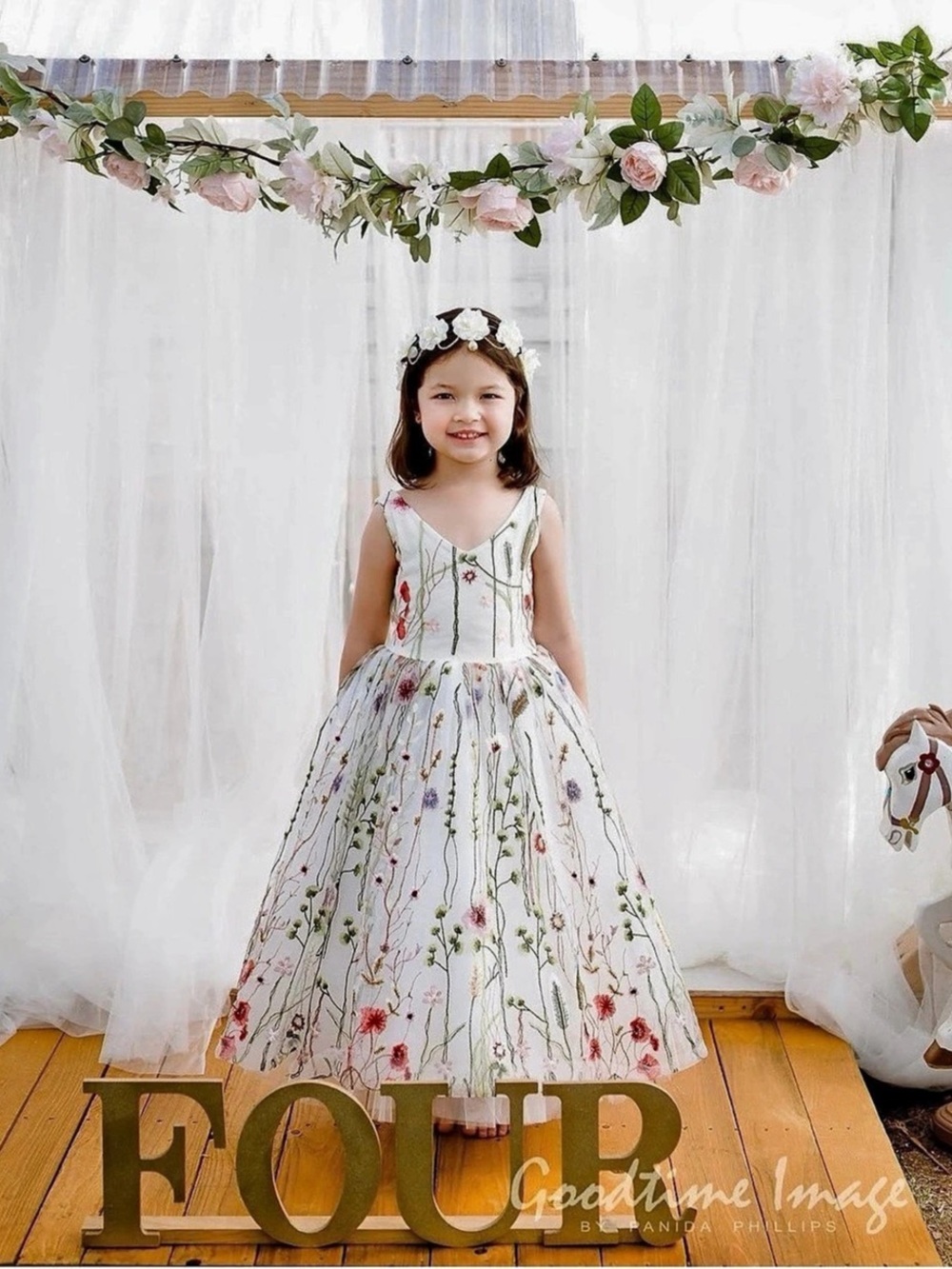 Boho Flower Girl Dress Girl Lace Girl Dress Tulle Dress Girl Ball Gown Dress Bir